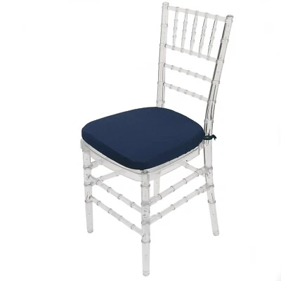 Fundas de almohadilla Spandex Chiavari (paquete de 10) - Fundas de cojín de asiento de silla Chiavari Foto 1 de 4