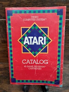 Original Vintage 1981 ATARI 2600 45 Video GAME PROGRAM CARTRIDGE CATALOG - Picture 1 of 2