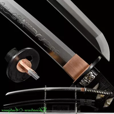 Japanese Shingon Muramasa Sword Tamahagane Maru Steel Hamon Blade Horimono #0823 - Image 1 of 4