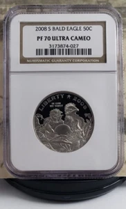 2008-S Bald Eagle Commemorative Half Dollar - NGC PF70UC- Top Grade! 027 - Picture 1 of 7