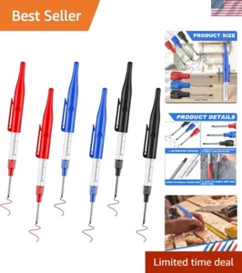 Multi-Purpose Carpenter Pen Set - Waterproof Drill & Marking Pens, 3 Colors - Picture 1 of 8