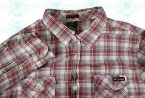 Enyce Clothing Herren Gr. - 3XL rot kariertes Langarmhemd mit Knopfleiste XXXL - Bild 1 von 7