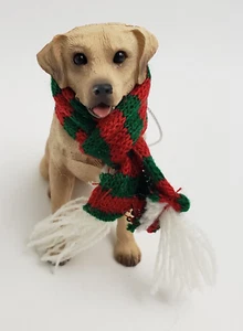 Sandicast Labrador Retriever Dog Sculpture Christmas Ornament Hand Cast/Painted - Picture 1 of 19