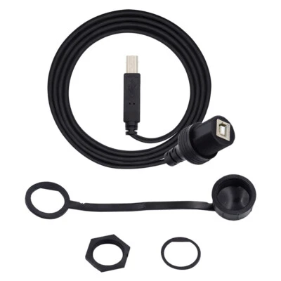 CABLECY Waterproof Dustproof 480Mbps USB2.0 Standard B Type Male to Female - Image 1 of 4