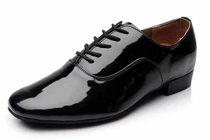 Hombres Niño Salón de Baile Tango Danza Latina Zapatos de Baile de Tacón Salsa Zapatos de Baile - Imagen 1 de 15
