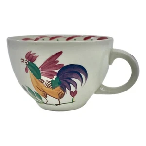 Royal Swan England Flamingo Hand Painted Rooster Flat Cup - Picture 1 of 8