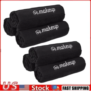 Pack 6/2 Makeup Removal Towels Microfiber 13x13 Washcloth Reusable Face Tissue - Picture 1 of 12