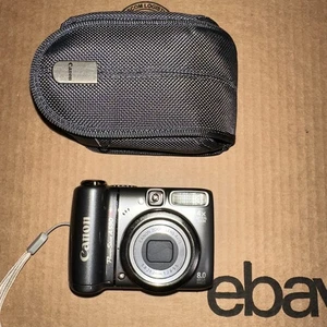 Canon PowerShot A590 IS 8.0MP Digital Camera - Gray - Picture 1 of 14