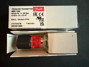 Transductor de presión Danfoss 063G1290, MBS, 1250, 0-3625 psig, 7/16‐20 UNF NUEVO - Imagen 1 de 5