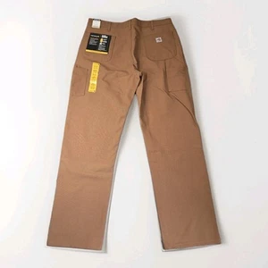 NWT Carhartt FR Flame Resistant Duck Work Dungaree Pants Size 40x34* Brown - Picture 1 of 13