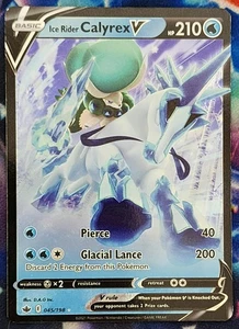 Ice Rider Calyrex V 045/198 Swsh06: Espada y Escudo - Chilling Reign Holo - Imagen 1 de 2