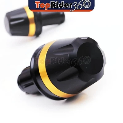 GOLD CNC Bar End Sliders MOIRE For Aprilia RST1000 FUTURA 01-04 03 02 - Image 1 of 4