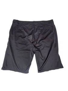 Plugg Shorts Men's Size 38 Black Chino Flat Front Button Zip Lightweight - Picture 1 of 7