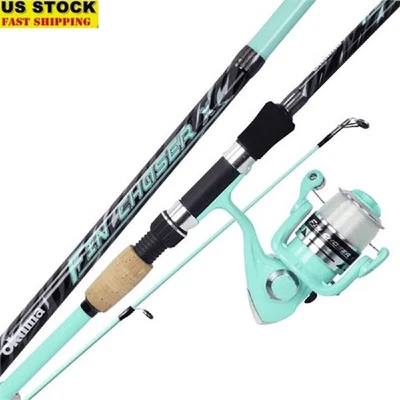 7ft Medium Action Fishing Rod & Reel Combo Spinning Freshwater Inshore Saltwater - Image 1 of 4