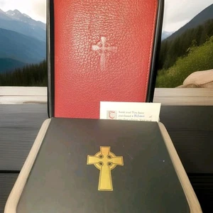 Warner Bibles Top Grain Burgundy Goatskin Leather KJV New Testament 1st Ed. - Imagen 1 de 20