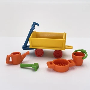 Playmobil Carro Jardín Arena Juguete Set Miniatura Accesorios Regadera Cubo Ra - Imagen 1 de 6