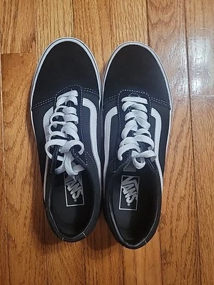 Zapatillas bajas VANS blancas y negras Old Skool Off The Wall talla para hombre 7,5 Foto 1 de 4