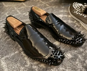 Christian Louboutin TYRONITO spiked wingtip loafer in Patent leather - Picture 1 of 7