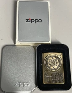 ZIPPO 1996 BARRETT SMYTHE ROULETTE EMBLEM BRASS LIGHTER SEALED IN BOX K554 - Picture 1 of 8