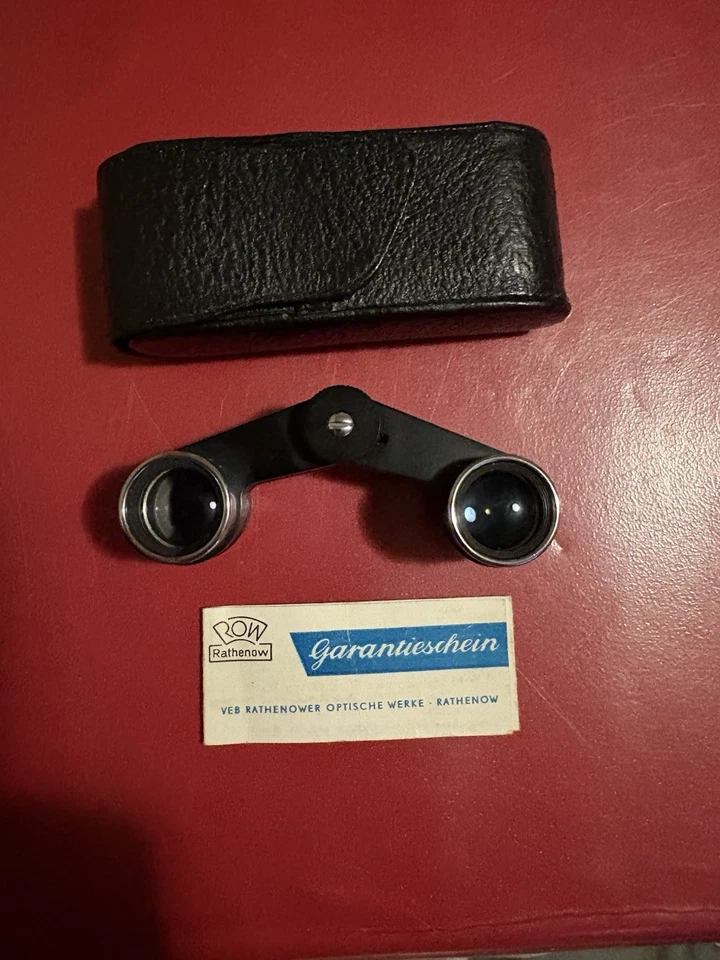 Estuche de gafas de ópera vintage alemán ROW Rathenow LUXOSTAR Foto 1 de 1