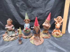 6 Tom Clark Gnome Figures Some Signed - Picture 1 of 17