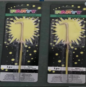 12pks Birthday Candles Cake number 1 Candle Decoration - Picture 1 of 1