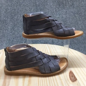 Born Sandals Womens 8 M Iwa Gladiator Blue Woven Open Toe Comfort Flat BR0032934 - Picture 1 of 17