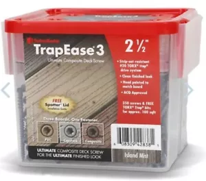 Fastenmaster 2-1/2" Trapease 3 Composite Deck Screw Trex-Clamshell Fire Pit - Picture 1 of 1