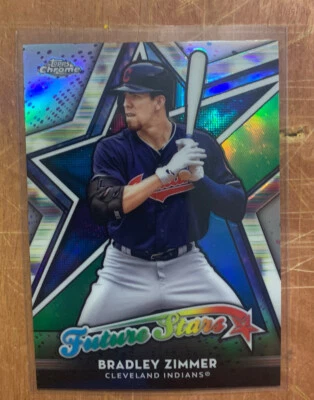 2018 Topps Chrome BRADLEY ZIMMER Future Stars insert card FS-5 - Image 1 of 2