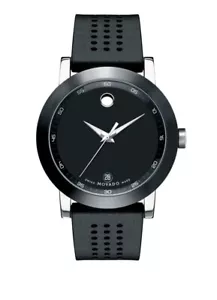 Brand New Movado Men’s Museum Sport 42mm Silicone Strap Watch - Picture 1 of 4