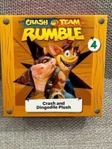 2023 McDonalds Crash Bandicoot Crash And Dingodile Plush #4 New In Box Unopened - Picture 1 of 3