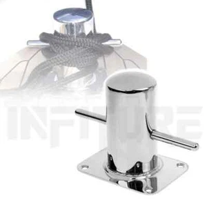 80x90MM Single Mooring Bitt Heavy Duty 316 Cross Bollard Cleat For Marine Boat - Picture 1 of 13