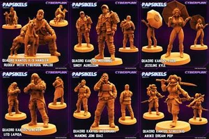 Quadros Kantos Miniatures | Cyberpunk | Sci-Fi Tabletop Miniature