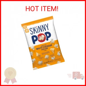 SkinnyPop White Cheddar Popcorn, Gluten Free, Non-GMO, Healthy Snacks, Skinny Po - Picture 1 of 2