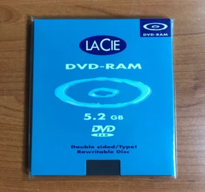 8x Cartuccia Dati LaCie DVD-RAM 5.2 GB Doppio Lato Riscrivibile - Imagen 1 de 4