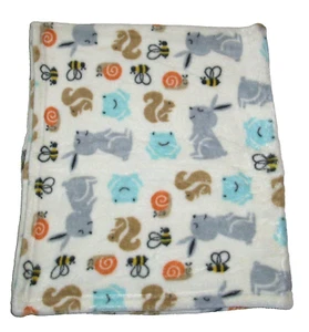 Hudson Baby HB Creme Eichhörnchen Hase Frosch Biene Schnecke Decke Security Lovey 30x36 - Bild 1 von 2