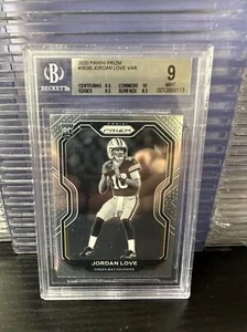 Panini Prizm 2020 variante blanco y negro Jordan Love #363B BGS 9 - Imagen 1 de 2