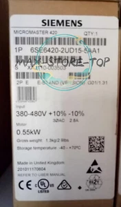6SE6 420-2UD15-5AA1 NUOVO SIEMENS 6SE6420-2UD15-5AA1 MICROMASTER 420 380-480 V - Foto 1 di 6