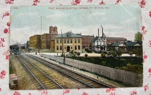 Vintage c1907 UNUSED Postcard GE Fort Wayne Electric Works, Ft. Wayne, Indiana - Imagen 1 de 3