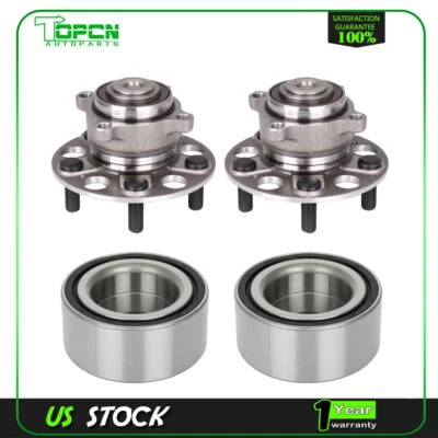 4Pcs Front & Rear Wheel Hub Bearing For 2009-12 2013 2014 Acura TL FWD 3.5L 3.7L - Image 1 of 4
