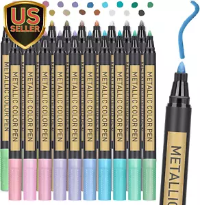 Metallic Paint Markers, 20 Colors Paint Pen Craft Markers for Art, Rock Painting - Picture 1 of 7