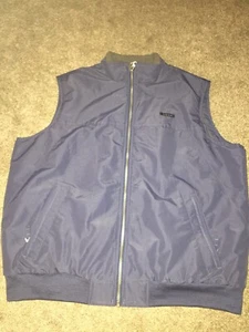 Chaleco para hombre Lands End The Squall azul sin mangas cremallera completa lana interior talla XL - Imagen 1 de 12