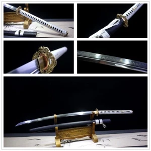 Japanisches Samurai Kampf Langschwert Katana scharf Schmiede T10 Stahl Klinge Handarbeit - Bild 1 von 11