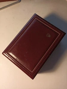 ROLEX Watch Box SCATOLA KASTEN DATEJUST AIRKING ref. 53.00.08 Red Leather - Picture 1 of 7