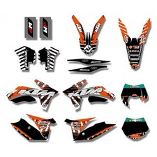 KTM SX SXF XC XCF EXC 125/250/380/400/520 2011-2012 GRAPHICS DECALS STICKER KIT