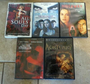 LOT OF 5 SCARY HORROR DVD'S, ALL SOULS DAY, SOUL SURVIVORS,MORTUARY,HILLSIDE STR - Imagen 1 de 6