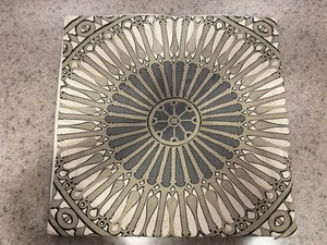 Crate & Barrel FABIAN Crewel Stitch Embroidered Medallion 20x20 Pillow Cover - Picture 1 of 7