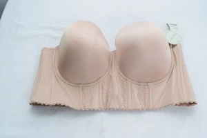 PARFAIT Nude Elissa Full Figure Strapless Longline BH, US 40DDD, UK 40E - Bild 1 von 4