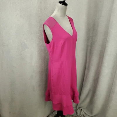 New Anne Klein Dress Womens Size 12 Fuscia Pink Purple ish Knee Length NWT - Image 1 of 4