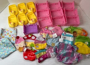 Zapf Baby Born 2” Mini Surprise Costumes Duck Wagons Cribs Lot Of 38 Accessories - Picture 1 of 23